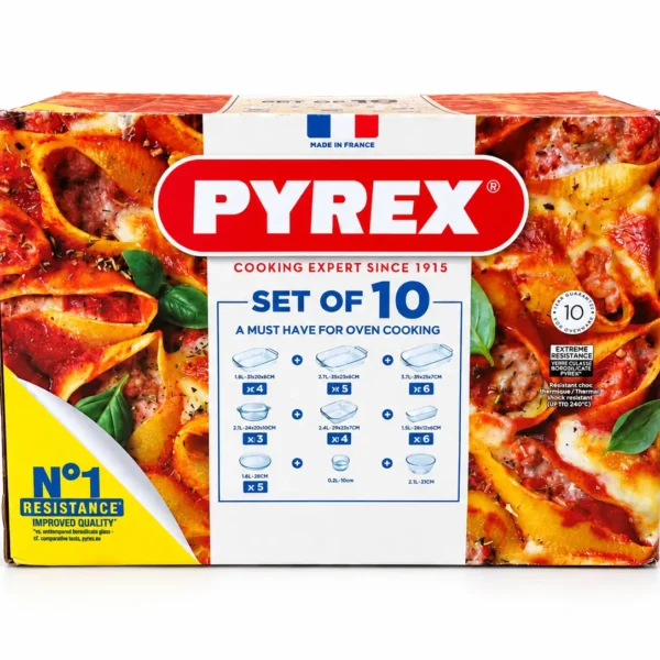 طقم بيركس 10 قطع - براند (Pyrex)