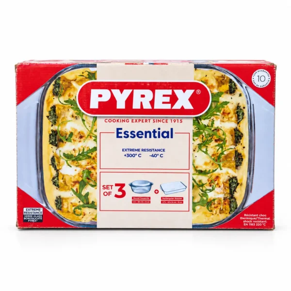 طقم بيركس 3 قطع - براند (PYREX)