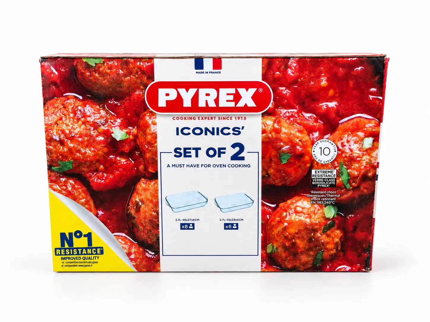 ChatGPT Image Sep 26, 2026, 06_13_27 PM طقم طواجن بيركس 2 قطعة - براند (PYREX) - الصورة 1