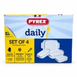طقم طواجن بيركس مستطيلة 4 قطع - براند (PYREX)